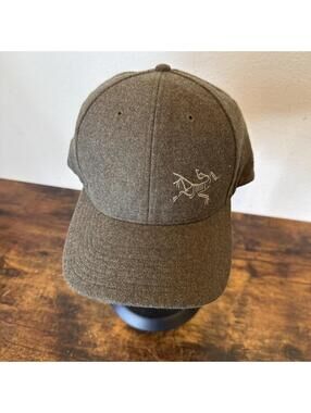 Arc’teryx Wool Blend Ball Cap Forest Green Flex‑Fit L/XL Logo Baseball Hat